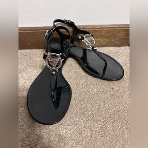 Guess Women's Black Jelly Sandals